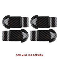 Car Door Handle Bowl Cover Protector Stickers ABS For Mini Cooper E SE J01 EV J05 2024 2025 Interior