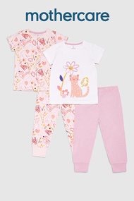 ชุดนอนเด็กผู้หญิง Mothercare Safari Pyjamas - 2 Pack HD932