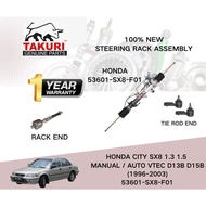 100% NEW STEERING RACK ASSY ASSEMBLY 53601-SX8-F01 HONDA CITY SX8 1.3 1.5 MANUAL / AUTO VTEC D13B D1
