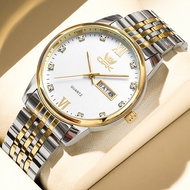 นาฬิกา OPK ผู้ชายกันน้ำ2024สินค้าที่มีคุณภาพใหม่สไตล์แฟชั่นปฏิทินธุรกิจสแตนเลสเรืองแสงนาฬิกาควอทซ์