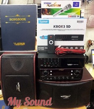 Bundle Karaoke set Original KONZERT KCS-212 speaker and amplifier with BT/FM/USB input + Platinum Kbox3 SD card karaoke player FREE platinum wired microphone/ TESTED BEFORE SHIP OUT