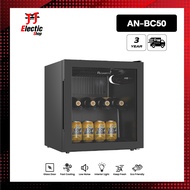 ใหม่ Aconatic ตู้แช่เย็น ตู้เก็บความเย็น ตู้แช่เครื่องดื่ม ความจุ 50L รุ่น AN-BC50 สามารถแช่ไวน์ได้ ผลไม้ กระจกนิรภัย (รับประกันคอมเพรซเซอร์ 3 ปี)