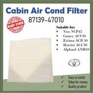 Cabin Air Filter For Toyota Vios NCP42, Camry ACV30, Estima ACR30 (87139-47010)