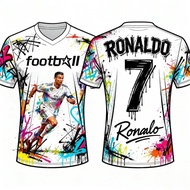 Ronaldo No. 7 Football Jersey 2026 New Sports Jerseys Autumn Sports Dry Quickly Child T-Shirt Childr