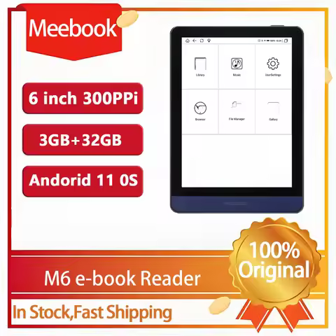 Choice Meebook M6 Ereader 6" Ebook reader Ereader with Dual color frontlight 3G/32GB 8-core android 