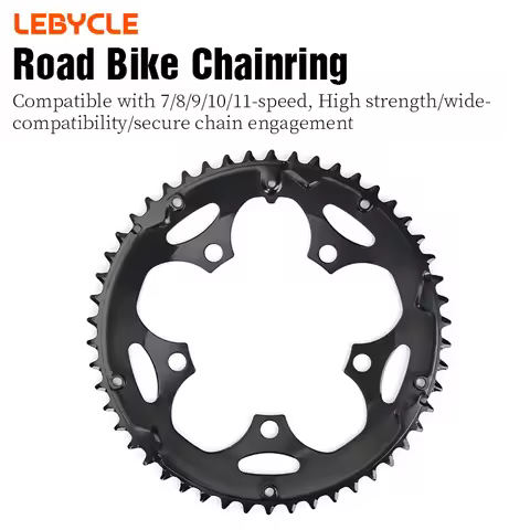 LEBYCLE Road Bike Chain Ring 130/110 BCD Round 34T 39T 50T 53T Bicycle Chainwheel Sprocket