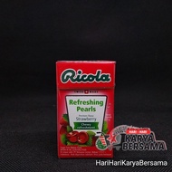 RICOLA REFRESHING PEARLS PERMEN RASA STRAWBERRY 25GR
