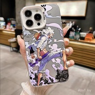 Phone Phone Case Suitable for iPhone x xs xr xsmax 11 12 13 14 15 Pro max plus One Piece Awakening Luffy Premium Frosted Colorful Silver Shock-resistant Large Hole All-Inclusive Case Protective Case JA3G