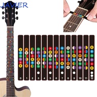 JAVIER Guitar Note Sticker Guitar Accessories Portable Frets Note Decal Fingerboard Stickers Musical