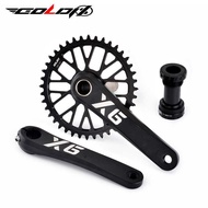 GOLDIX X6 Mountain Bike GXP Chainring 170/175mm Positive Negative Teeth 32-48T Hollow Chainring Chai