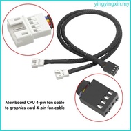 YIN 1 2Ways 4 Pin PWM Splitter 4Pin PWM Female To 4Pin PWM Adapter Cable for PC