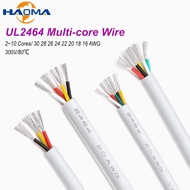 UL2464 Multi-Core Wire White30 28 26 24 22 20 18 16 AWG/2 3 4 5 6 7 8 10Cores Channel Audio Power Ca
