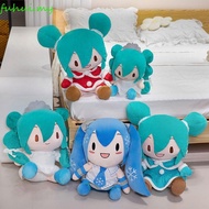 FUHUI Hatsune Miku Plush Doll, Fufu Cartoon Miku Stuffed Toys, Plush Pillow Kawaii 25cm Cute Hatsune
