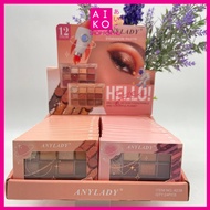 (AIKO) ANYLADY 12 COLOR HELLO EYESHADOW PALETTE (8238)(AIKO)ANYLADY 12 COLOR HELLO EYESHADOW PALETTE