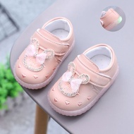 Giày Tập Đi Chống Trượt - Giày Công Chúa Đế Mềm Phát Sáng Quai Dán - G08