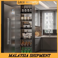 kitchen cabinet aluminium tall larder pull out basket Pull-out multi-layer cabinet with pull basket/snack narrow cabinet