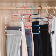 MultiFunctional 5 Layers Pants Hangers Holders Trousers Hanger Storage Rack Clothes Hanger Space Sav