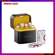 PHOTOOLEX 1.5V AA Rechargeable Lithium Battery, 3600mWh High Capacity, 1600 Long Cycles, 8 x AA