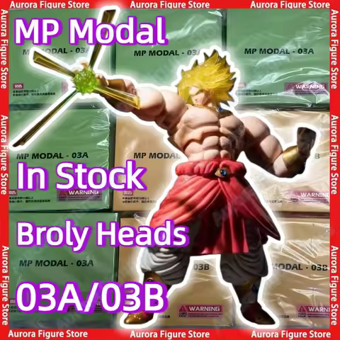 In Stock MP Modal 03A 03B Dragon Ball Z SHF SSJ Broly Heads Kit Accessories Headsculpt Anime Action 