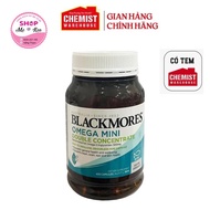 [New Model 2022 CHEMIST] FISH OIL Mini Caps BLACKMORES Omega Mini Double Concentrate 400 Tablets