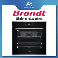BRANDT BOP7568LX 73L BLACK PYROLYTIC BUILT-IN OVEN WITH TFT SCREEN