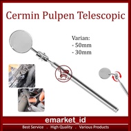 EM Telescopic Pen Mirror 30-50mm AJ85 Telescopic Inspection Glass Stick Inspection Folding Stick Car