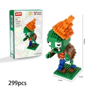 Trò Chơi Plants vs. Mô Hình Lắp Ráp Zombies 3D Độc Đáo khối xây dựng goya157