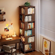 . Display Cabinet360Bookshelf against the wall, children's desk cabinet, home-use rotating book rack