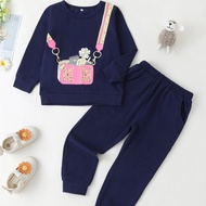 SR4 YOYOSHOW Autumn & Spring new girls' suit comfortable & fashionable girls' sweater suit 2-6 years