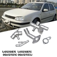 Aluminium Engine Coolant Flange Hose Connector Kits 06A121133J for Golf MK4 1.8T TT 2000-2005 1J0121