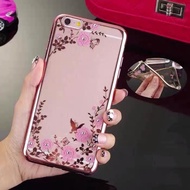 Huawei Nova 2i 2Lite 3 3i 3e 4 4e 5T 7i 7se Soft TPU Diamante Flower Case