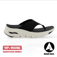 SENDAL WANITA SKECHERS ARCH FIT 119452/BLK - BLACK