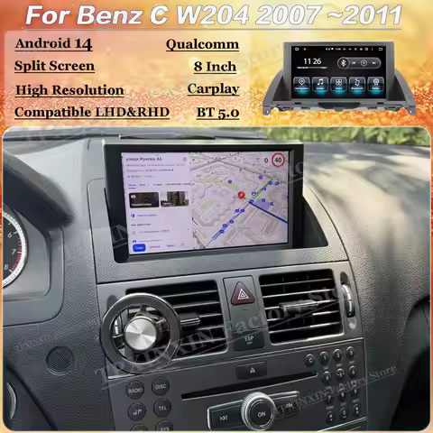 7‘’ 1024*600 Android Multimedia For Benz C W204 2007~2011 GPS Navigation Car Radio With BT 5.0 Wifi 