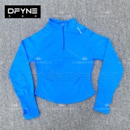 DFYNE Hot-selling Half-Zipper Fitness Top Breathable Skinny Running Female Slim-fit Yo