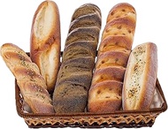 Gresorth 5pcs Fake French Baguette Bread Set for Home Kitchen Party Decoration Artificial Large Comb