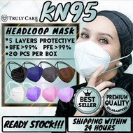 KN95 MASK HEADLOOP MASK HIJAB MASK KN95 HEADLOOP MASK !5 LAYERS PROTECTION! FACE MASK HEAD LOOP KN95