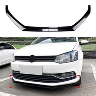 Front Bumper Lip Spoiler Splitter For Volkswagen Polo MK5 Diffuser Custom Body Kit Polo 5 6R 6C TSI 