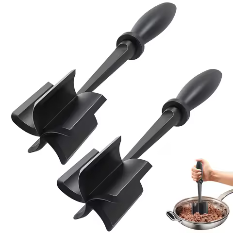 Kitchen Meat Chopper Ground Heat Resistant Masher and Smasher Potato Masher Tool for Mincing Meat Ho