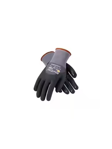 PIP Maxiflex Endurance 34-845 Black Gray Large Nylon Cut-Resistant Gloves - EN 388 1 Cut Resistance 