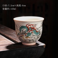 Cung Hoàng Đạo Trung Quốc Cổ Điển Tách Trà Master Ly Cốc Đơn Màu Xám Cỏ Cốc Trà Kungfu Tách Trà Trà