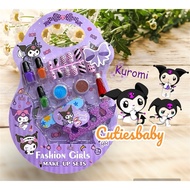 Kuromi Frozen Kids Nail Polish Girls Eyeshadow Toys Make Up Manicure Toy Mainan Budak Perempuan Make