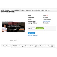 Steven Dux - High Odds Trading Summit 2021 (Total size: 4.65 GB Contains: 5 files)