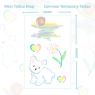 【Mars Tattoo】Common Tattoo, Colored Tattoo, Long Lasting,Temporary Tattoo Sticker, Fake Tattoo, Cute