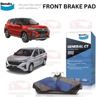 BENDIX GENERAL CT FRONT DEPAN BRAKE PAD PERODUA ATIVA 1.0 TURBO ALZA (2022-on) 1.5