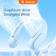 JISULIFE Portabel Neck Fan 4000mAh USB Rechargeable Hanging Personal Mini Fans