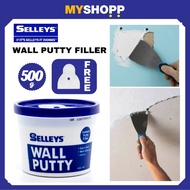 [Ready Stock] Selleys Wall Putty Filler 500g for Wall Crack Gap Dempul Dinding Batu Plaster Partitio