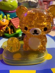 （二手）日本crystal gallery 拉拉熊 懶懶熊 3D 水晶 立體拼圖