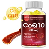 CoQ10 300 Mg, Heart Health Support Supplement, Antioxidant, Supports Healthy Blood Pressure