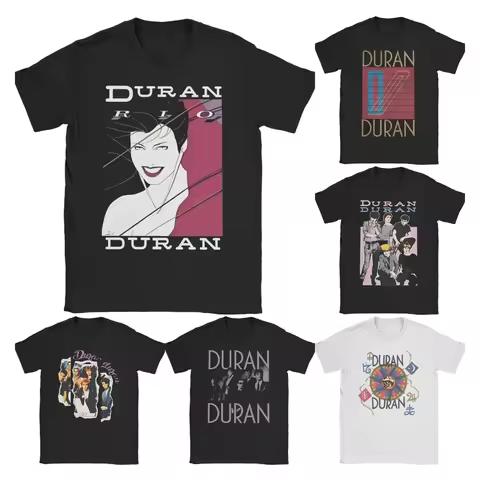 Duran Duran Tour for Men Women T Shirts Rio 1982 Rock Vintage Tee Shirt Short Sleeve Crew Neck T-Shi
