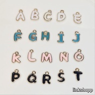 PACKAGE 26PCS CHARM ENAMEL INITIAL LETTER/CHARM LETTER AZ Alphabet Beads Charm Beads